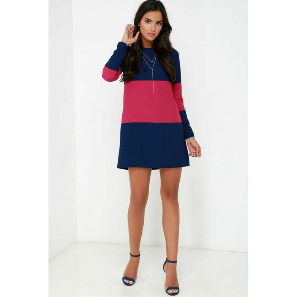 Jack by BB Dakota Color Block Shift Dress